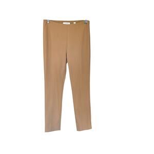 Vince Stitch Front Seam Ponte Legging Pants Tan Camel Size Small